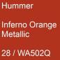 Preview: Hummer, Inferno Orange Metallic, 28 / WA502Q.